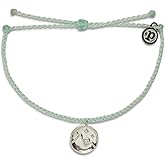 Pura Vida Bracelet Silver or Gold Crystal Mountain Coin Charm Bracelet - Handmade with Czech Crystal, Adjustable with Waterproof Band - Stackable Bracelets, Handmade Braceletss