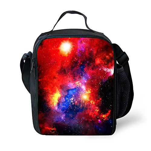 CAIWEI Galaxy Lunch Bag Insulated Lunch Box Cooler Bag (Starry sky
