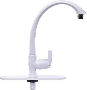 Cold Water Outdoor Faucet Single Handle Bar Faucet Single Hole Bathroom Sink Faucet for Kitchen Garden Sink,Garage Wash Basin,Laundry,Utility,Camper