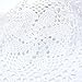 yazi Lace Coasters Doilies Set of 4 White Color Handmade Oval Crochet Cotton Lace Table Placemats 9