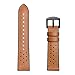 Kartice Compatible with Amazfit Bip Band, Hybrid Rubber Leather Replacement Bands Buckle Strap Wrist Band for Amazfit Bip Smartwatch (Brown/Black)