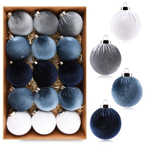 Velvet Christmas Ornaments Balls