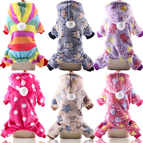 Aviat Pet Shirt Clothes,Thicken Plush Hoodies Pajamas for Dog Puppy Cat,Comfortable&Warm&Stylish Winter Costume Jacket Coat Craft Apparel Supply for All Female or Male Dogs/Pigs