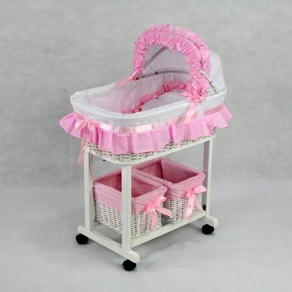 dolls wicker crib