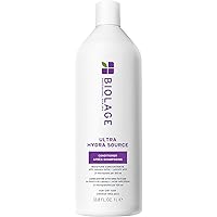 Biolage Ultra HydraSource Conditioner, For Very Dry Hair, Extremely Moisturizes Hair To Prevent Breakage, Paraben & Silicone-