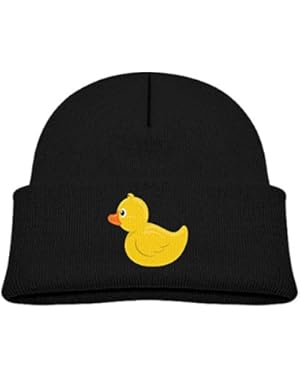 Kids Cool Cartoon Little Yellow Duck Pattern Casual Flexible Winter Knit Hats/Ski Cap/Beanie/Skully Hat Cap