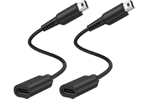Dual Mode USB-C to 3DS/2DS/DSi Charger Cable, Fast Charging Adapter Support USB-A to C & USB-C to Cable-5.9 inch