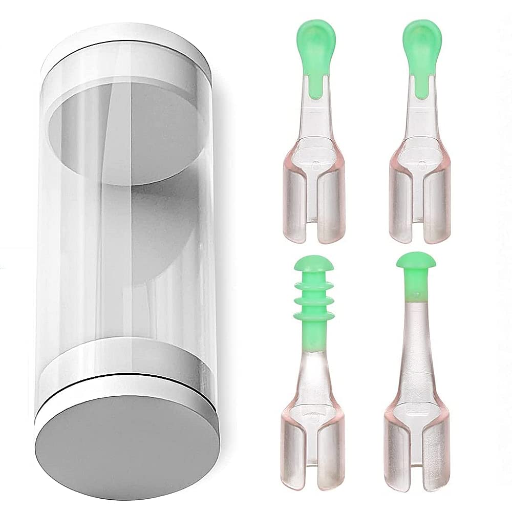 YYwenting 5 Pcs/Set Ear Wax Remover Tool Earwax Removal Cleaner Ear Cleaner Tips Reusable Ear Cleaner Spoon Tips for Teens Adults Family Ear Health Care Ear Spoon Replacement Accessories