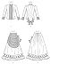 Butterick Patterns B6305 Victorian Top & Front Drape Skirt, B5 (8-10-12-14-16)