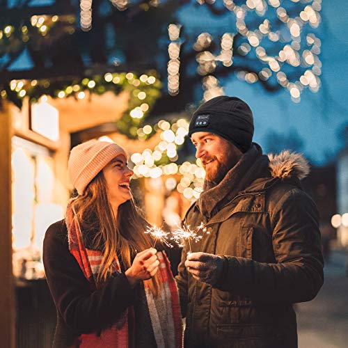 image for EastPin Bluetooth Beanie, Bluetooth Hat, Gifts for Men Wireless Headph