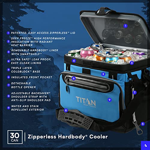 Arctic Zone Titan Deep Freeze Cooler 30 Can Zipperless Hardbody Liner