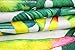 Goodbath Banana Leaf Shower Curtain, Tropical Palm Leaves Waterproof Fabric Shower Curtains with Hooks for Bathroom Bathtub, 72 x 72 inches