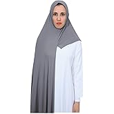 PeacePray Instant Jersey Hijab Scarf for Women, Pre-sewn Non-See Through Cotton Hijabs Muslim Head Scarfs