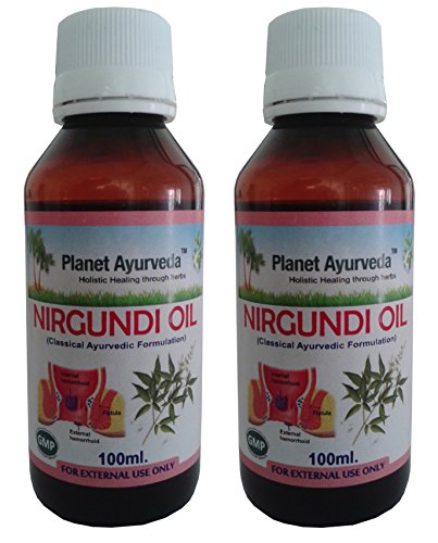 Nirgundi Oil - 100 ml (3.38 fl oz) - Planet Ayurveda - US Seller - 2 Bottles