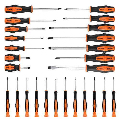 TACKLIFE Screwdriver Set, 26PCS Professional Screwdriver Set