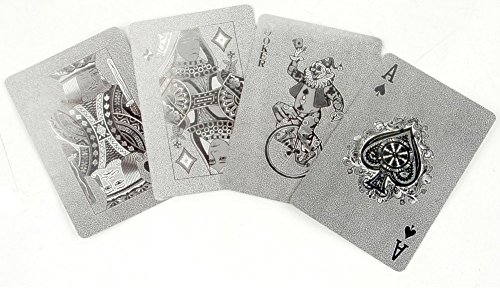 Kikkerland Kikkerland Kikkerland Playing Cards, Silver