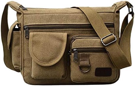 Aeoss Preppy Style Shoulder Bag 100% Cotton Canvas Messenger Bag Leisure Or Travel Bag
