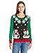 Ugly Christmas Sweater Women's Polar Bear Button Cardigan Sweater