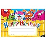 Trend Enterprises Furry Friends Happy Birthday Award, 30 per Package (T-81042)