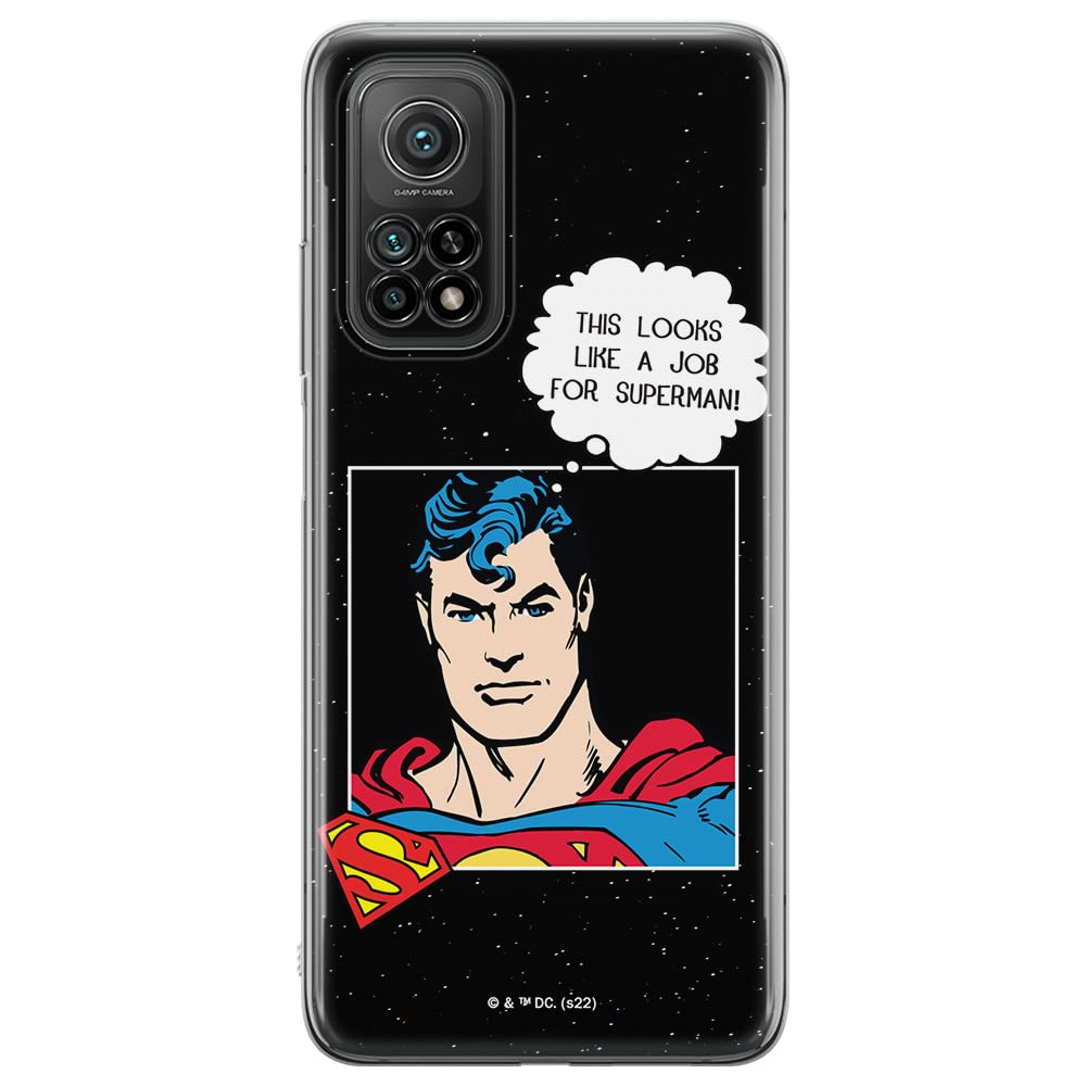 ERT GROUP mobile phone case for Xiaomi MI 10 LITE original and officially Licensed DC pattern Superman 037 optimally adapted to the shape of the mobile phone, case made of TPU