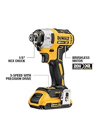 DEWALT DCK484D2 20V Max XR juego combinado de herramientas sin cepillo, 4 herramientas