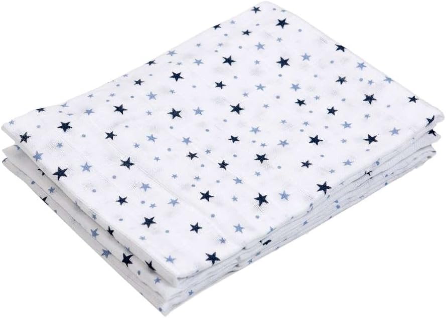 3 Pieces Don Diapers Set, 70 x 70 cm, Navy