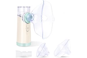LESOFI Portable Spacer Mesh Machine with 2 Masks & Mouthpiece, Quiet Working, Auto cleaning, Handheld Humidifier Machine for Travel and Home Use