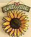 Bonlting 12x15 Vintage Hanging Butterfly Sunflower Welcome Sign Sunflower Decor for Door Hanging Home Decor