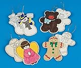 Unfinished Wooden Christmas Ornaments (Pack of 48)