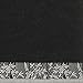 Superior 6 Piece Cotton Towel Set, Floral Jacquard Dobby Border, Quick Dry, Decorative Bathroom, Shower, Bath, Includes 2 Body, 2 Hand, 2 Face Towels/Washcloths, Wisteria Collection, Black