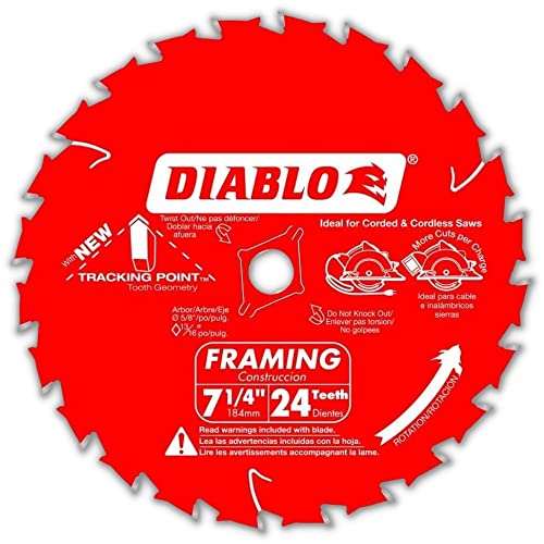 Diablo Tracking Point Circular Saw Blades - 7-1/4 in. 24-Tooth, 2-Pack photo 5