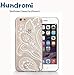iPhone 6S Case,iPhone 6 Case,Hundromi iPhone 6/6S Plastic Clear Case Cover Henna White Floral Paisley Flower Mandala for iPhone 6/6S(4.7- inch)