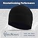 TrailHeads Ponytail Hat - Adrenaline Series | Women’s Running Beanie with Reflective Accents | Black Skull Cap - Black