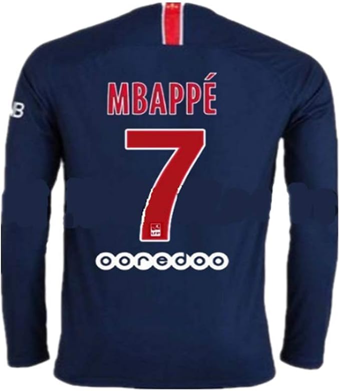 Amazon.com: Paris Germain Saint PSG #7 Mbappe Home 2018-2019 Season Mens Soccer Jerseys Color 