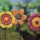 Studio M Gypsy Garden Collection Mini Flower Picks Set of 3 Assorted