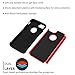iPhone 7 Case,,ANLI(TM)[Shock Absorption] Drop Protection Hybrid Dual Layer Armor Protective Case Cover for Apple iPhone 7(4.7 inch) Red
