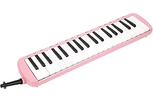 37 Keys Melodica Instrument, 18.9 X 4.3 X 2inch Soprano Melodica Air Piano Keyboard with Mouthpiece, Carrying Bag and Wipe Cl