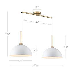 Nathan James Percy Modern 2-Light Pendant Island