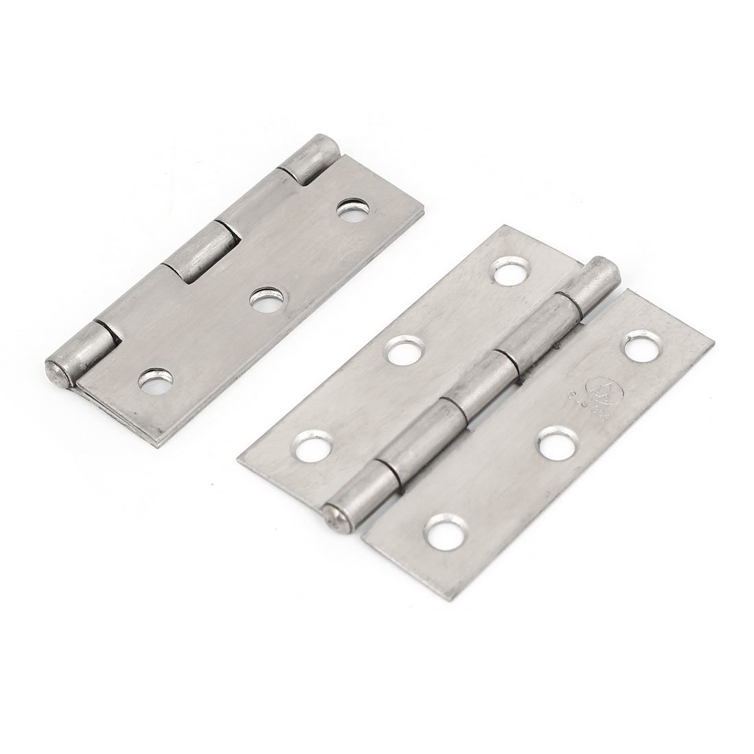 Sourcingmap Cabinet Drawer Door Steel Butt Hinges Silver Tone 63X42mm 2 Pcs