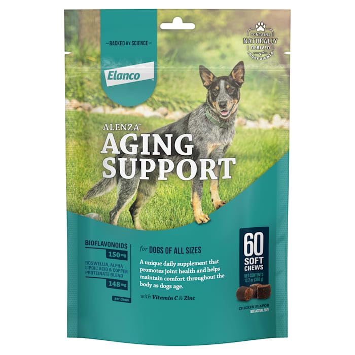 Elanco Alenza Soft Chews Aging Support for Dogs, 60 Count