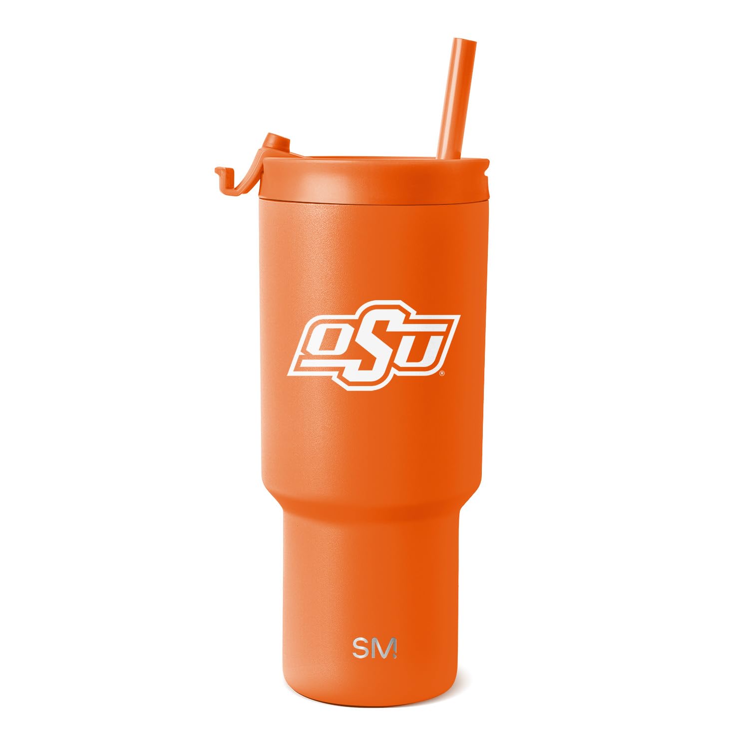 Simple Modern Officially Licensed Collegiate Oklahoma State Cowboys 30 oz Tumbler with Flip Lid and Straws | Gifts for Men | Insulated Cup Stainless Steel | Trek Collection | Oklahoma State University Image