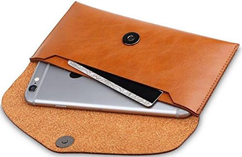 Universal Soft Super Fiber Leather Case/Sleeve/Holster/Cover for iPhone 7/7Plus/6/6S/6Plus/Samsung Galaxy S7/S7 Edge/S6/S6 Edge/S5 (Dark Brown)