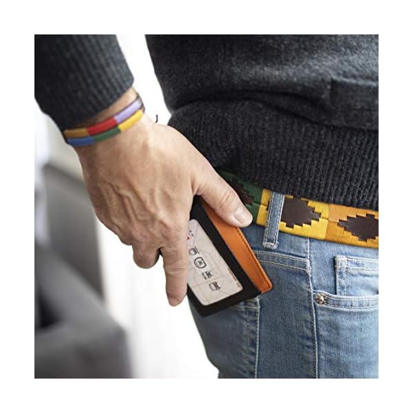 PELPE - Cinturón argentino de piel, con pulsera de hilo y cuero a juego. Cinturón bordado sobre cuero, para hombre y… | DeHippies.com