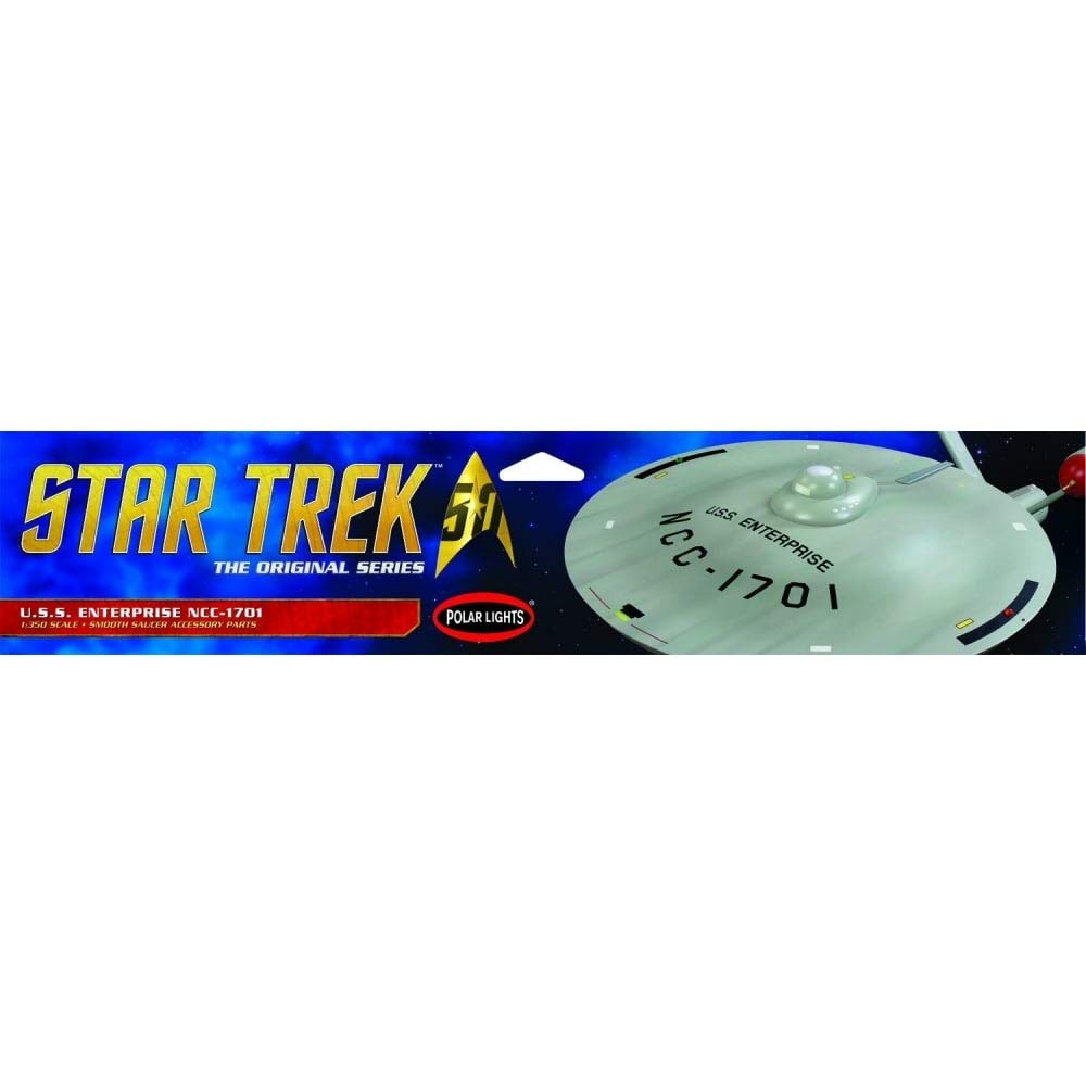 Platz 1/350 Star Trek TOS USS Enterprise Smooth Saucer Plastic Model Kit, Multicoloured, 14+ Years, Not Foldable
