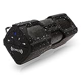 ROCKTECH Sport Portable Wireless Bluetooth 4.0 Speakers,Water Resistant with 2 X 3W Stero,Enhanced Bass,Built in Mic and 12H Playtime,Pairs with All Bluetooth Devices(Black)