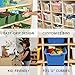 ECR4Kids Scoop-Front Storage Bins, Easy-to-Grip Design Storage Cubbies, Kid Friendly and Built to Last, Pairs with ECR4Kids Storage Units, 10-Pack, Blue