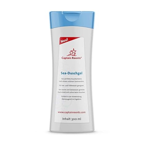 Salzwasser Duschgel Duschlotion | 300ml Outdoor Duschgel mit Aloe Vera | Biologisch abbaubares Duschgel | Ideale Camping Seif