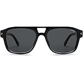 SOJOS Retro Square Polarized Aviator Sunglasses Womens Mens, Trendy Aviators Shades SJ2604