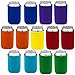Neoprene Can Sleeves - Pack of 13 Plain Can Cooler Covers Fit 12 oz Cans and 12 to 16 oz Glass & Aluminum Bottles. Premium Neoprene & Stitching by Impirilux (13, Multi Color)
