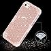 New iPod Cases 2019 Released,iPod 6/5 Case, PIXIU Shockproof Heavy Duty High Impact Rhinestone Bling Hybrid Armor Protective Case Cover Rose Gold